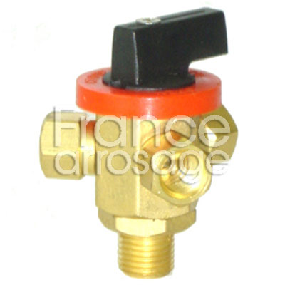 ROBINET 3 VOIES 1/4M+ 3 X 1/8F