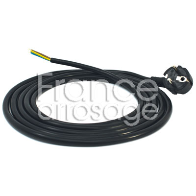 FICHE MALE 230V + CABLE 3ml