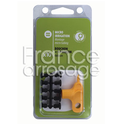 10 BOUCHONS 4 x 6mm + POINCON