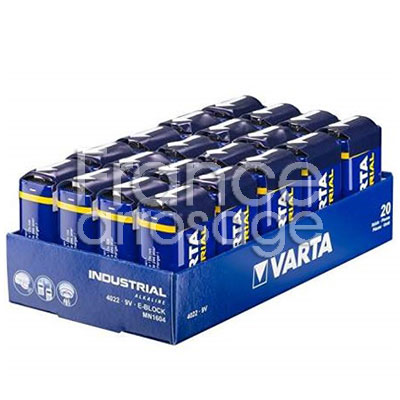 [81PI9VA020C] PILE 9V 6LR61 VARTA INDU.(x20)
