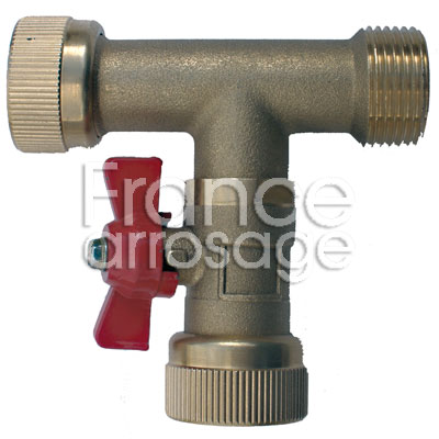 [81TULV3400C] TE UNION +VANNE LAITON 1 MFF