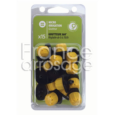 [980114] 15 GOUTTEURS KEOPS REGLABLES 360°